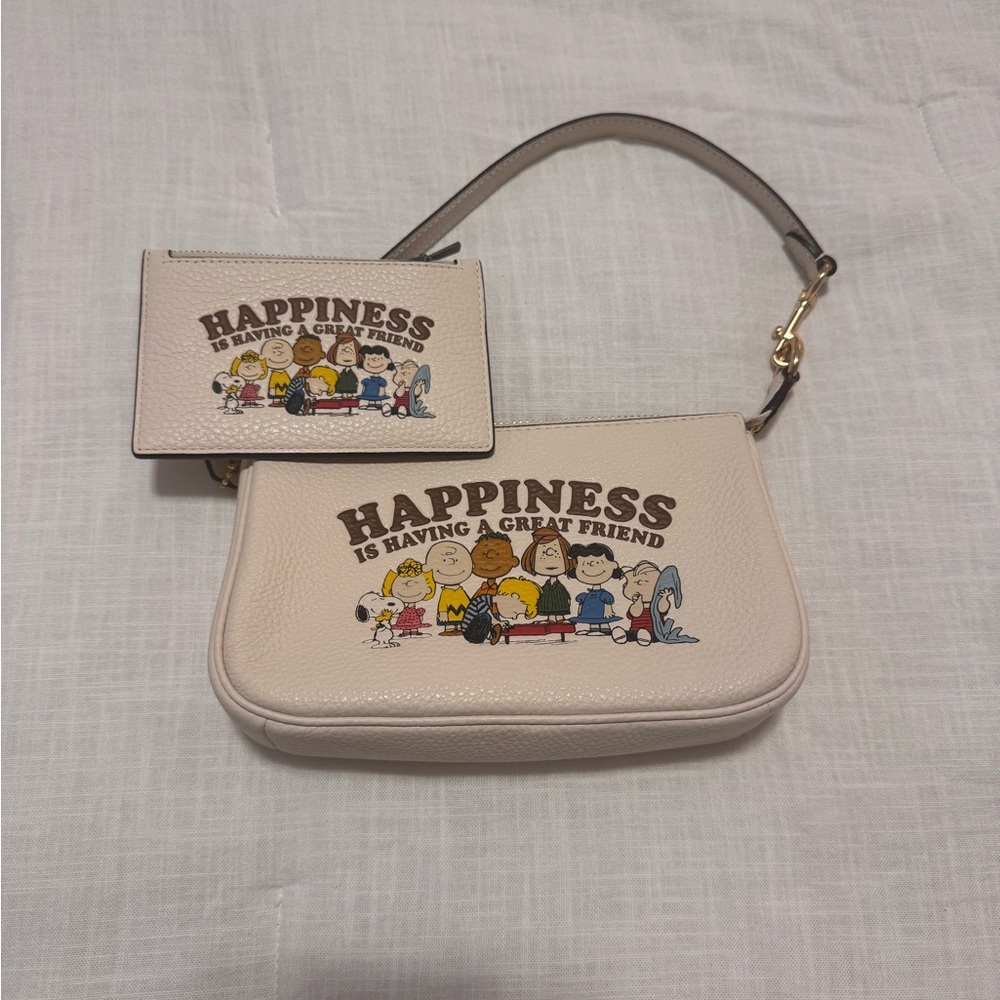 Peanuts Cream Happiness Shoulder Bag